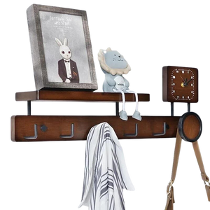 Porte Manteau Bois etagère