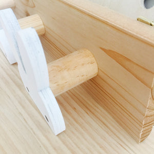 Patère Tête de <br> Lapin Bois