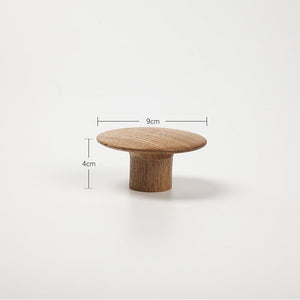 Patere ronde bois naturel