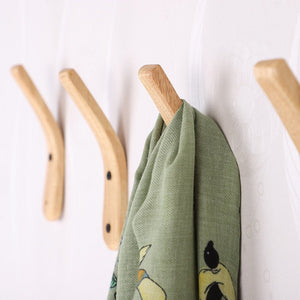 Patère Bois Naturel <br>Design épuré