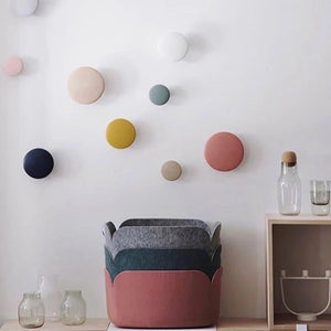 Patère Ronde<br>Bois Couleur