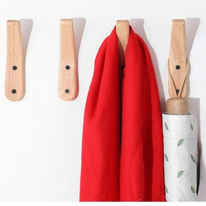 Patère Bois Naturel <br>Design épuré