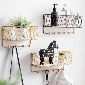 Porte Manteau Mural <br> Grillage