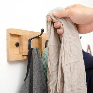 Patère Amovible<br>Bois Clair