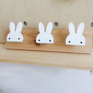 Patère Tête de <br> Lapin Bois