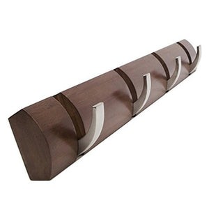 patère bambou marron foncé