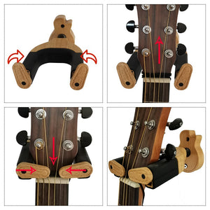 Patère Bois <br> Support Guitare