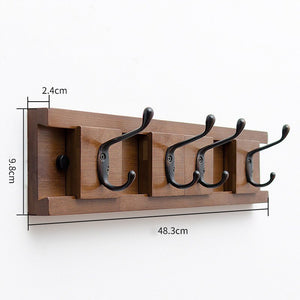 Patère Amovible Vintage Marron Foncé