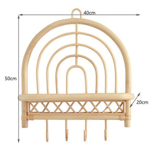grand Porte manteau rotin