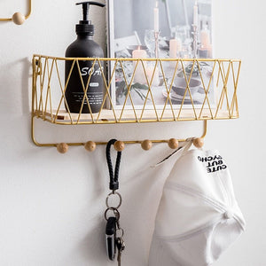 Porte Manteau Mural <br> Grillage