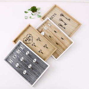 Patères Bois Porte Clés Mural