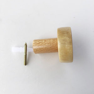 Patère Ronde <br> Bois Vintage