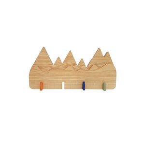 Patère Bois Massif Enfant Montagne