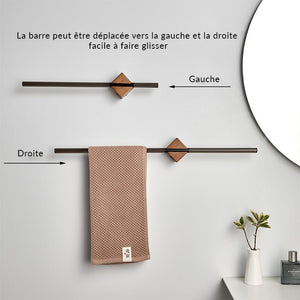 Patère Salle de Bain <br> Bois et Métal