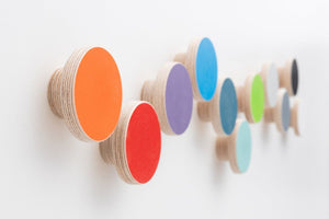 patere ronde design multicolore