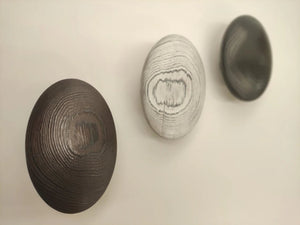 patere murale ronde noir