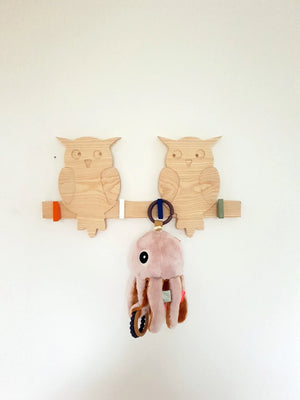 patere bois naturel animale