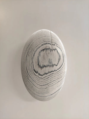 Patère Ovale Blanc Nuancé
