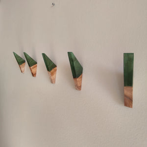 Patère Murale Design <br> Bois et Epoxy