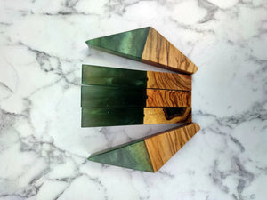 Patère Murale Design <br> Bois et Epoxy