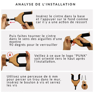 Patère Bois <br> Support Guitare