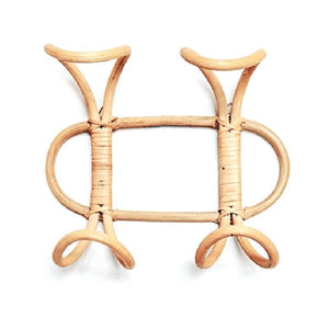 patère rotin 2 accroches