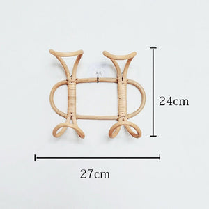 patère rotin artisanal