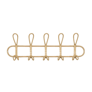 Porte Manteau Patère Rotin <br> Grand Modèle