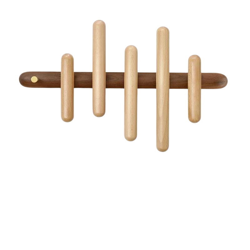 porte manteau mural en bois et design