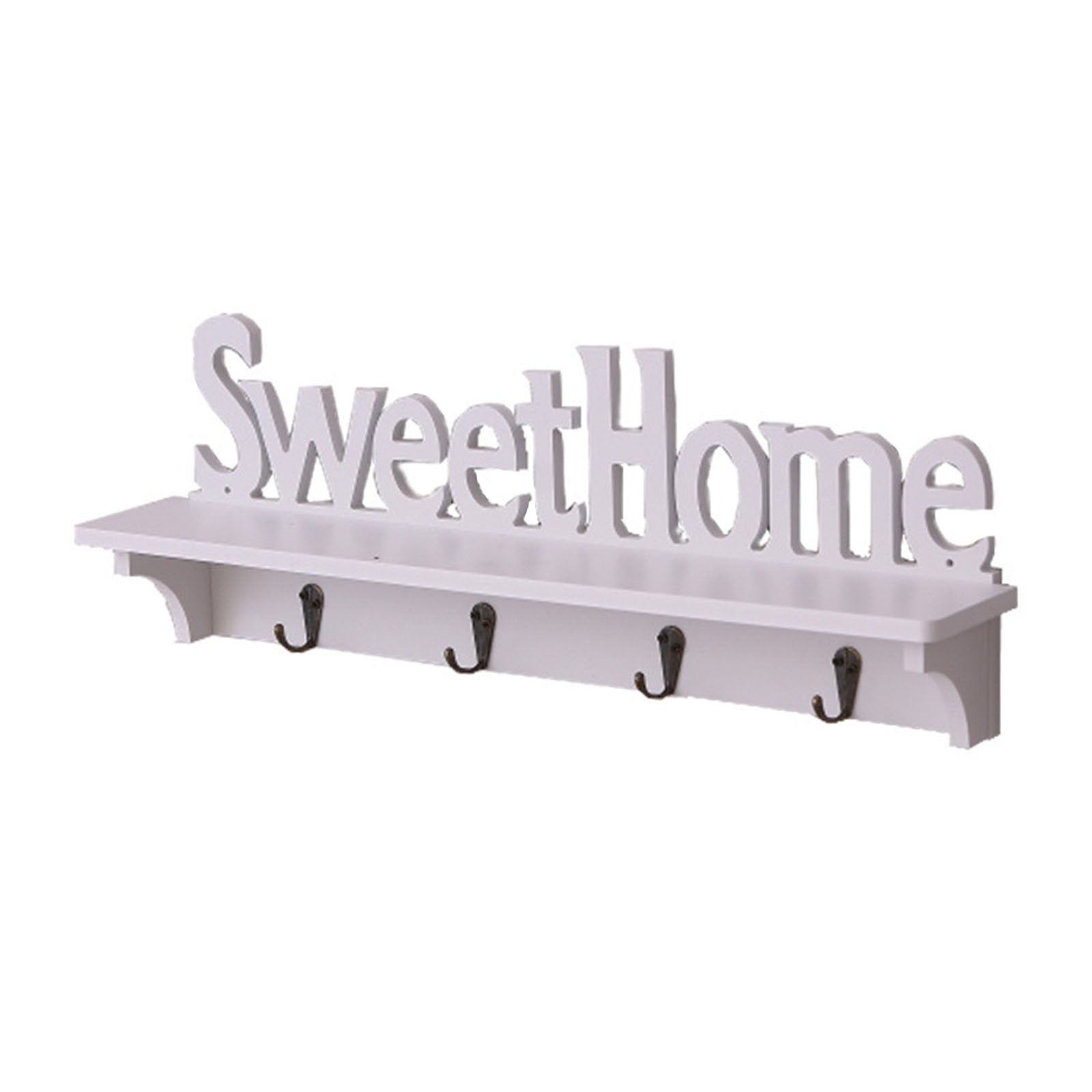 Patere Entrée Avec Etagère Blanche