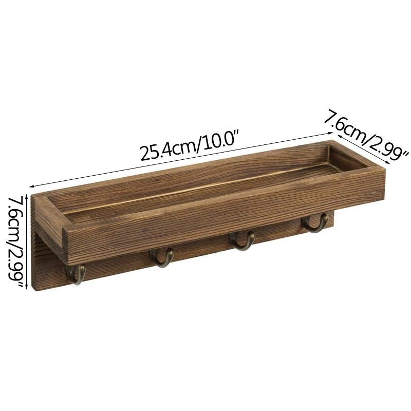 Etagère Porte Manteau Mural <br> Retro