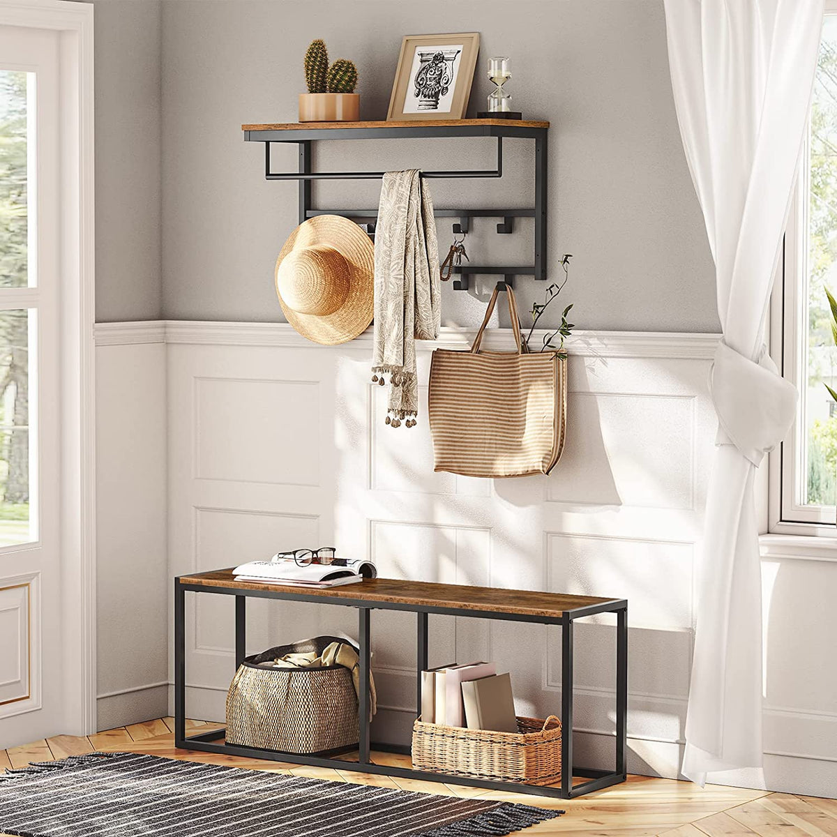 Etagère Patère Métal <br> Robuste