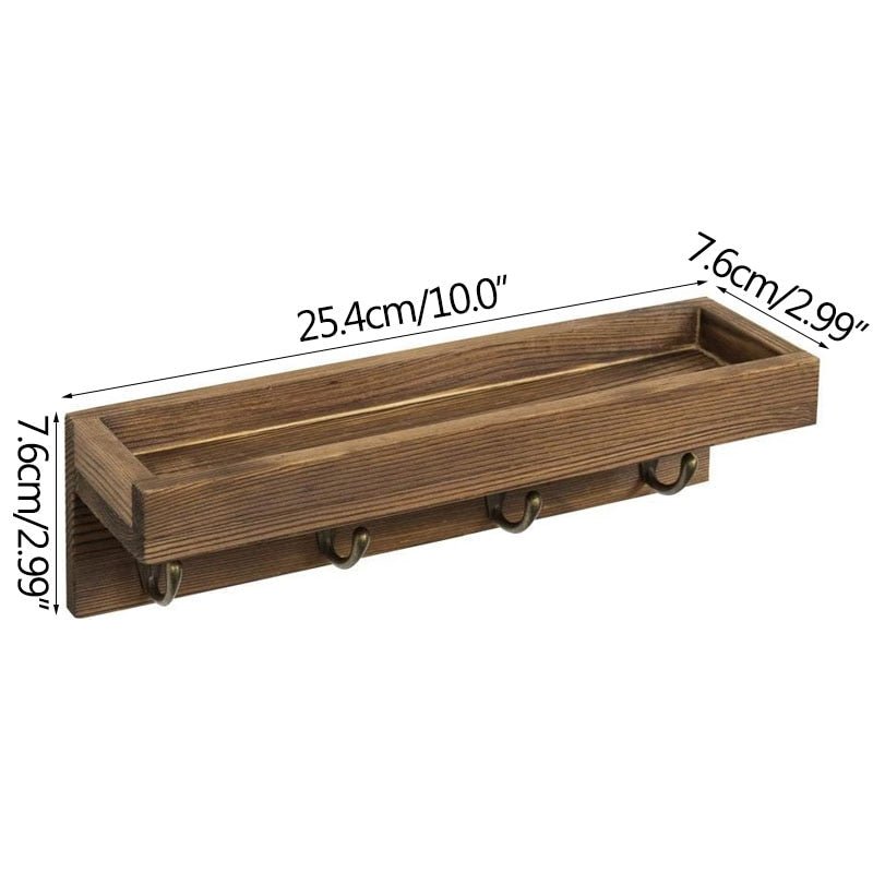 porte manteau patere vintage avec etagere