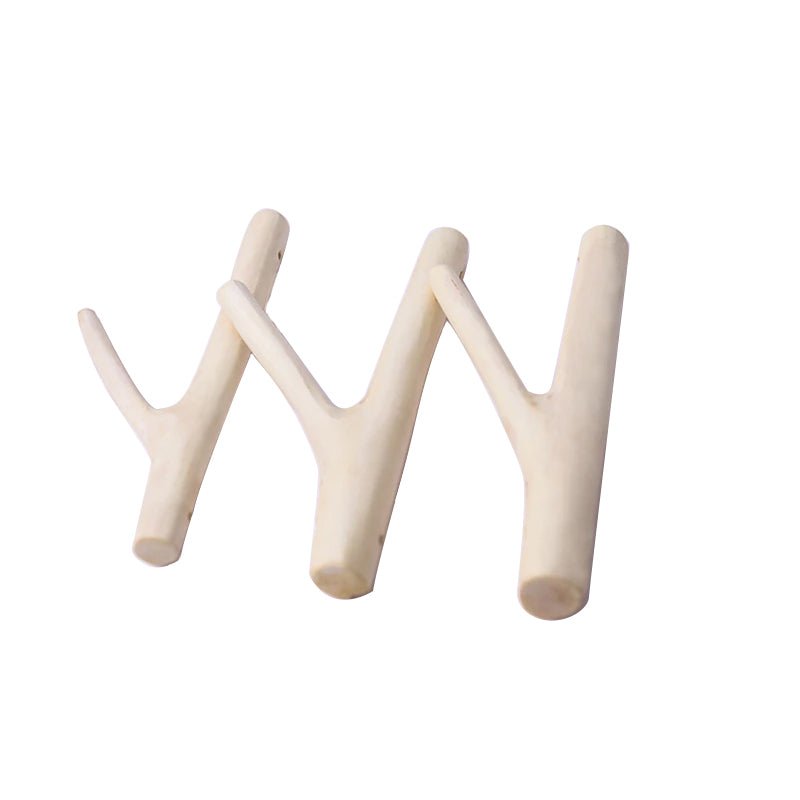 Patère Bois blanc (lot de 3)