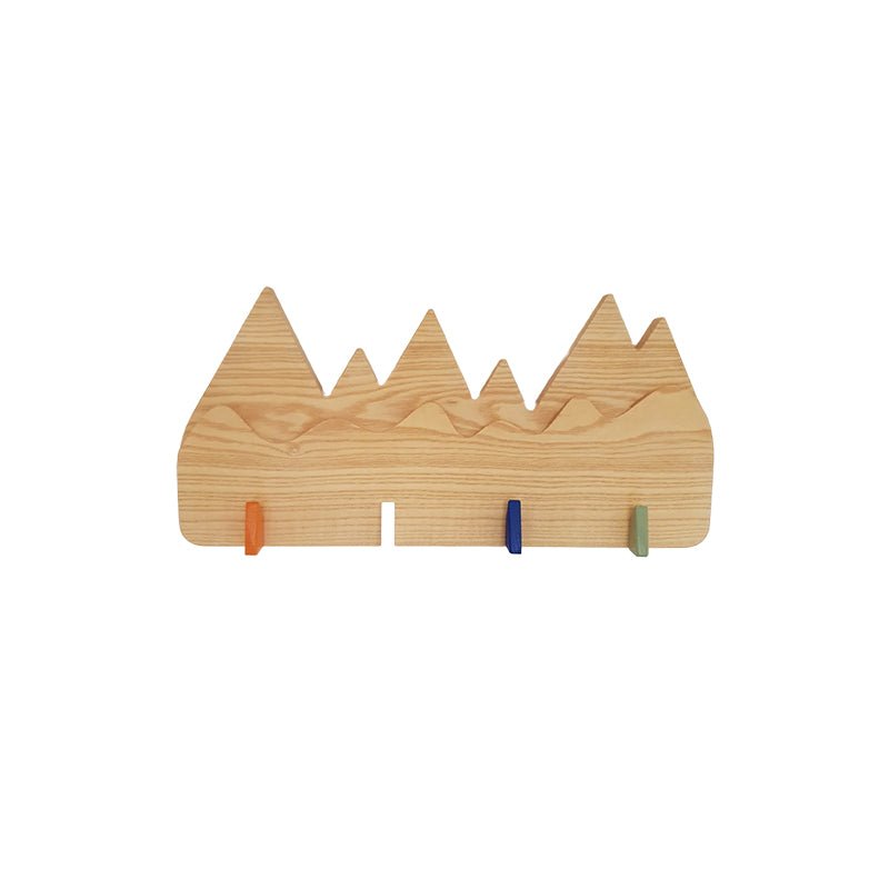 Lot De 3 Patères Murales Enfant En Forme De Notes De Musique - Bois De Hêtre Massif, Support 8 Kg, Pour Chambre Ou Couloir