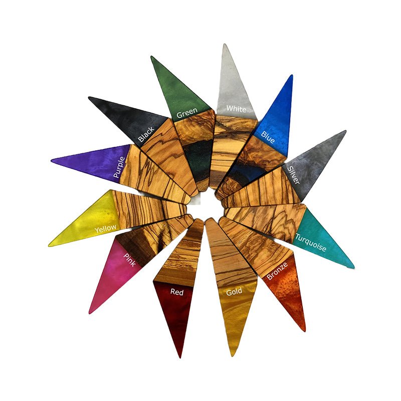 Patère Design Bois Epoxy Multicolore