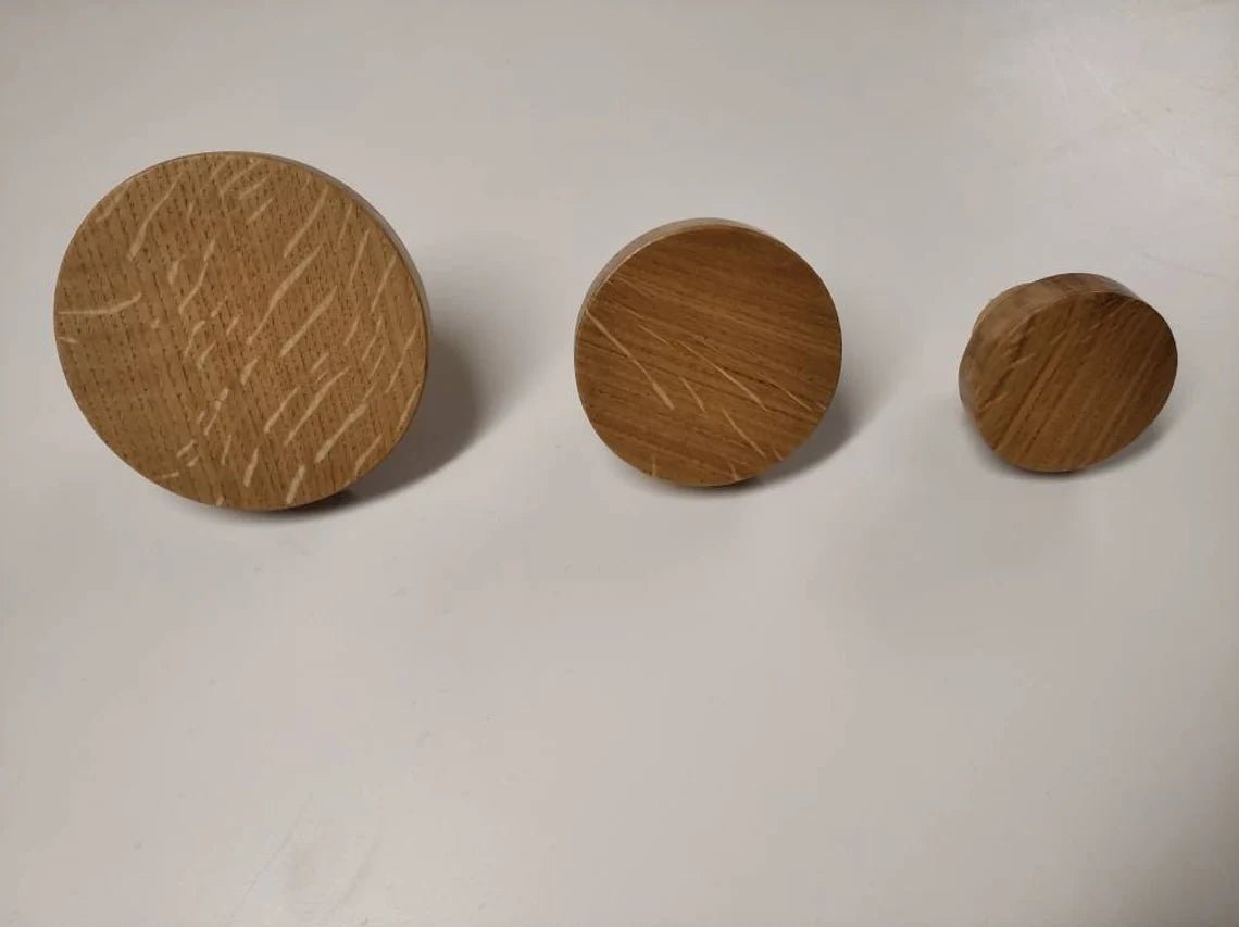 Patères Murales Rondes <br> Lot de 3