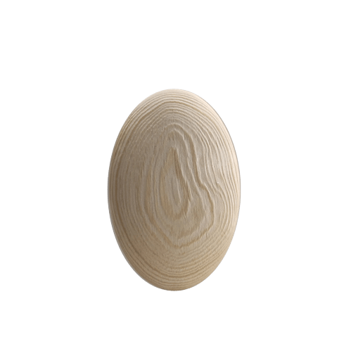 Patère Bois Ronde <br> Forme Oeuf