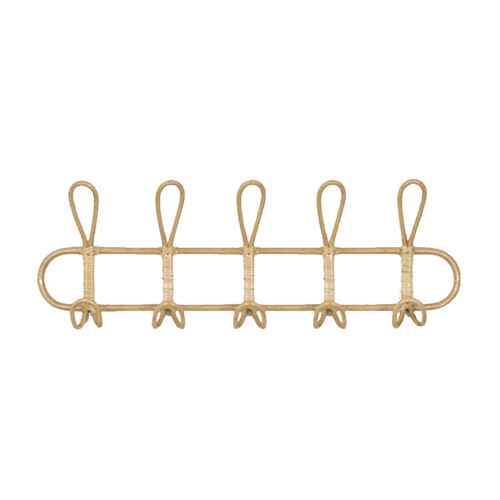 Porte Manteau Patère Rotin  <br> Grand Modèle